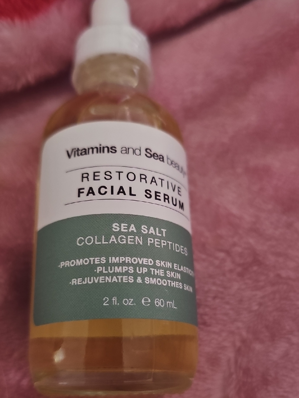 Restorative Facial Serum - Sea Salt Collagen Peptides (green)